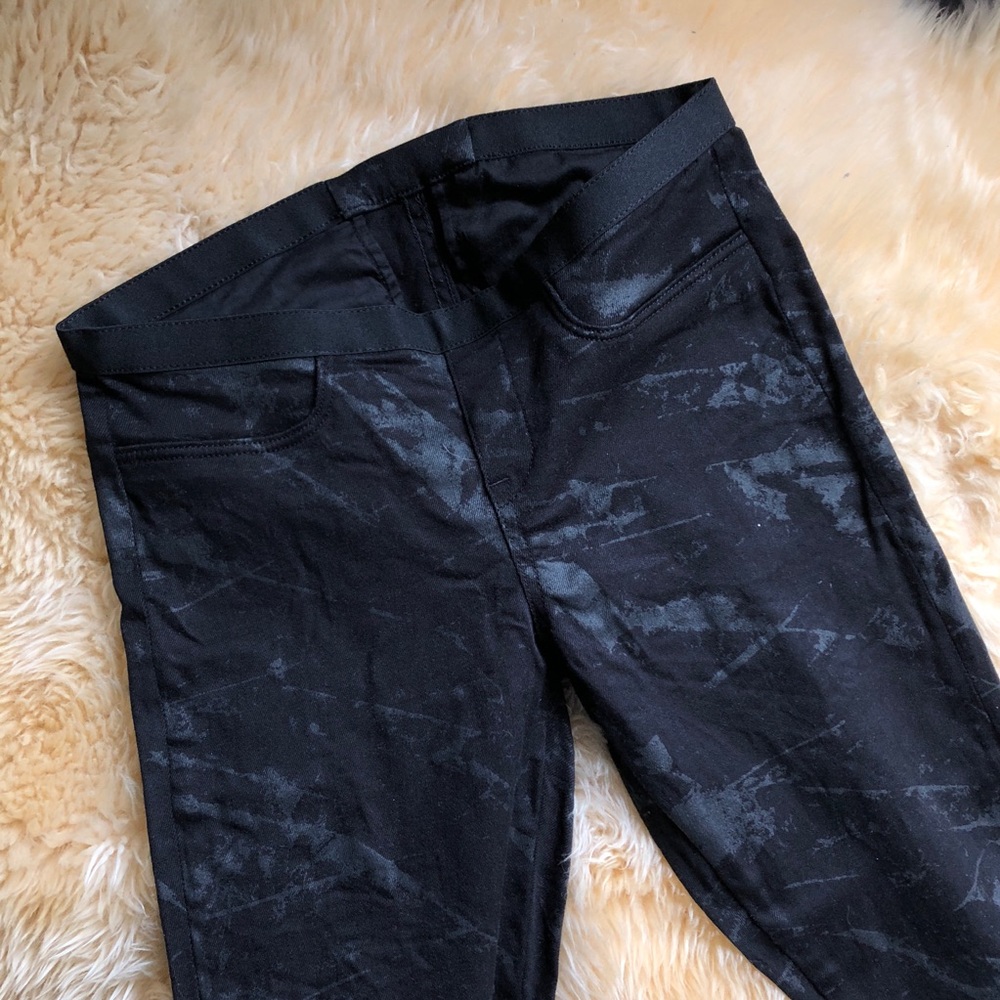 Helmut Lang print denim legging